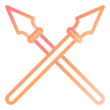 Mızrak modern ikon vektör çizimi 