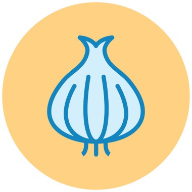 Soğan. Web simgesi basit illüstrasyon