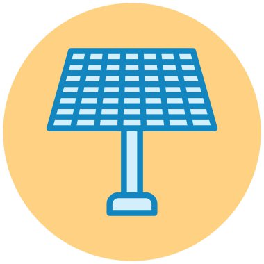 Güneş paneli. Basit resimleme