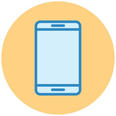 Cep telefonu. Web simgesi basit illüstrasyon