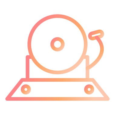 Alarm düz vektör simgesi