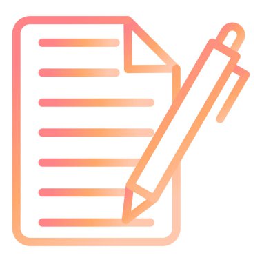 Sözleşme. Web simgesi basit illüstrasyon 