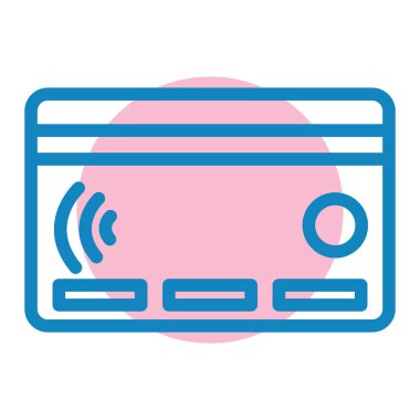 Kredi kartı vektör simgesi