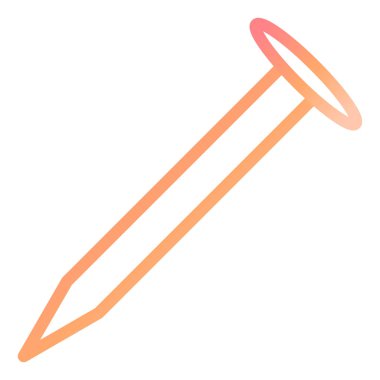 Çivi Ağı simgesi basit illüstrasyon