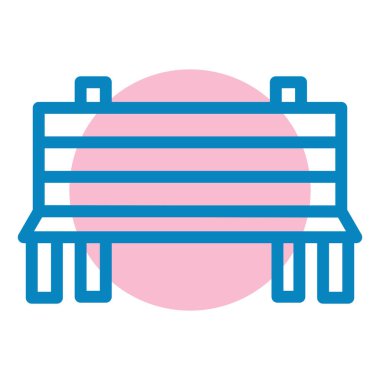 Yedek kulübesi Web simgesi basit illüstrasyon