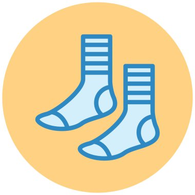 Renkli çorapların vektör çizimi. Web simgesi