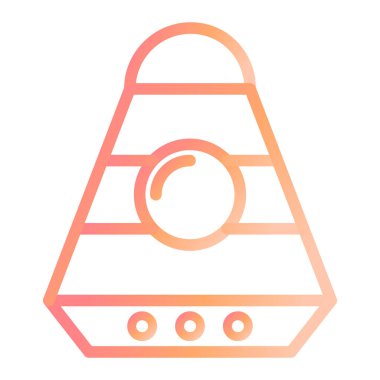 Uzay Kapsülü. Web simgesi basit illüstrasyon 