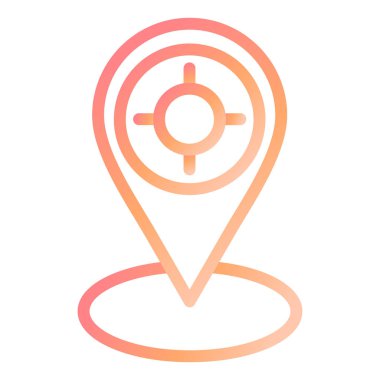 Konum İşaretleyici modern simge vektör çizimi 