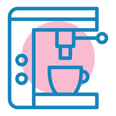 Kahve makinesi. Web simgesi