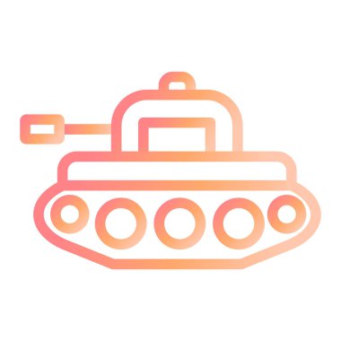 tank. Web simgesi basit illüstrasyon 
