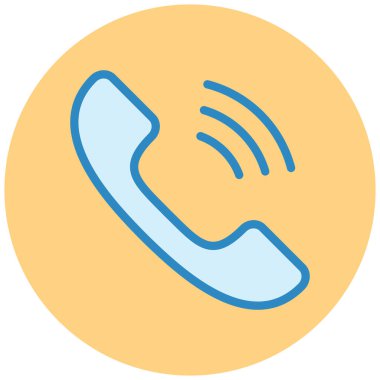 Telefon var. Web simgesi basit illüstrasyon