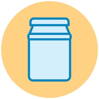 Kavanoz. Web simgesi basit illüstrasyon