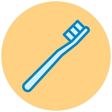 Diş fırçası. Web simgesi basit illüstrasyon