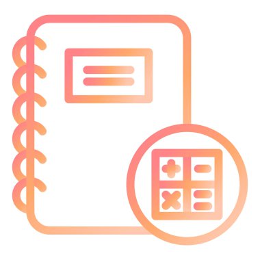 Muhasebe Kitabı modern ikon vektör illüstrasyonu 