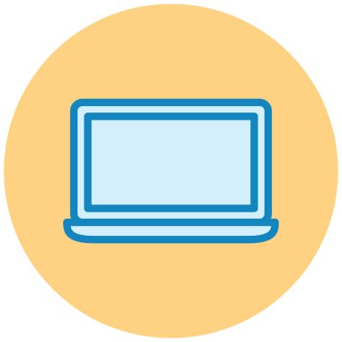 Bilgisayar. Web simgesi basit illüstrasyon