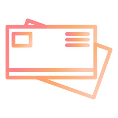  Ziyaret kartı modern simge vektör illüstrasyonu 