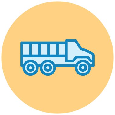 Kamyon. Web simgesi basit illüstrasyon