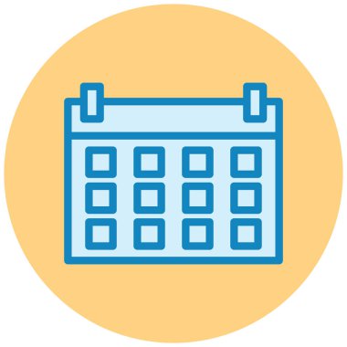 Takvim simgesi vektör illüstrasyonu