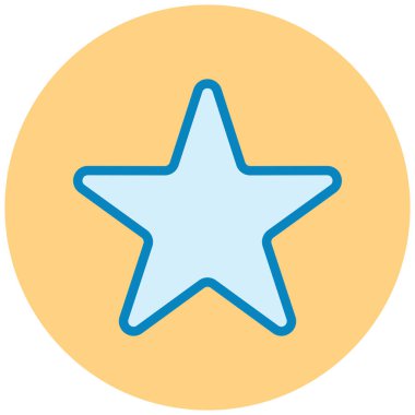 Yıldız. Web simgesi basit illüstrasyon