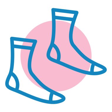 Çorap. Web simgesi basit illüstrasyon