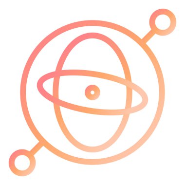 Gyroscope modern ikon vektör çizimi 