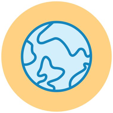 Toprak. Web simgesi basit illüstrasyon