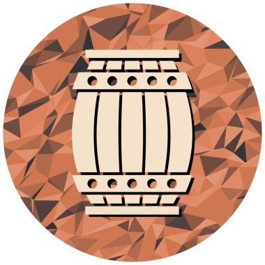 Bira fıçısı ikonu. vektör illüstrasyonu