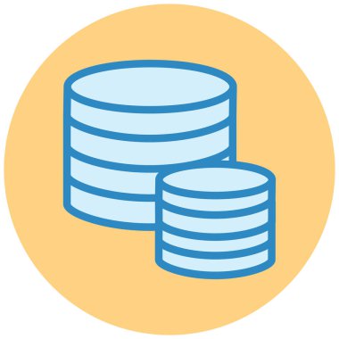 veritabanı. Web simgesi basit tasarım