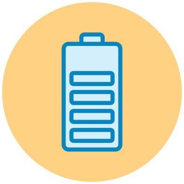 Pil. Web simgesi basit illüstrasyon