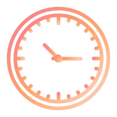 Saat simgesi vektör illüstrasyonu