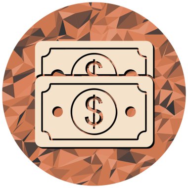 Para için. Web simgesi basit illüstrasyon