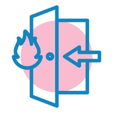 Ateş simgesinin vektör illüstrasyonu