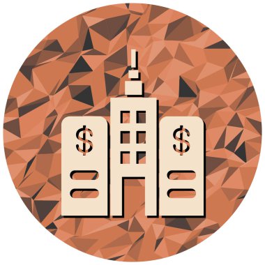 Modern yapı simgesinin vektör illüstrasyonu