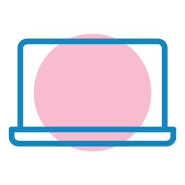 Bilgisayar. Web simgesi basit illüstrasyon