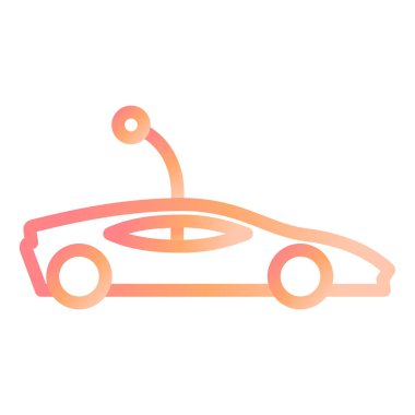  Oyuncak Araba Modern ikon vektör çizimi 