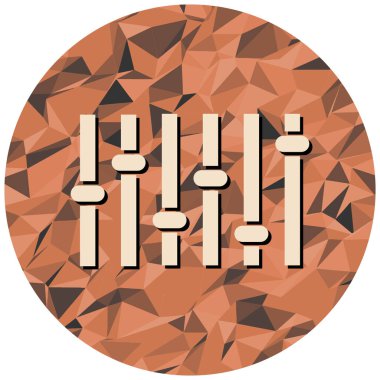 Düz tasarım simgesinin çizimi.