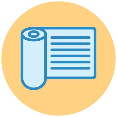 Dosya düz vektör simgesi