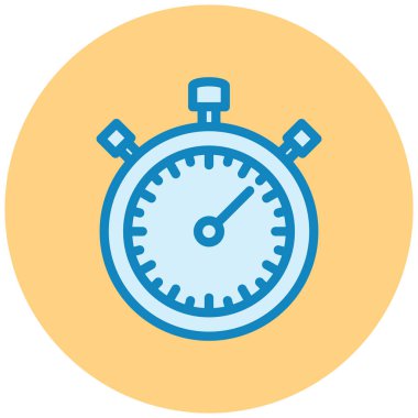 Kronometre Web simgesi basit illüstrasyon