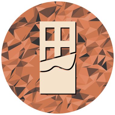 Kırmızı kafalı bir kağıdın karikatür yüzünün vektör çizimi