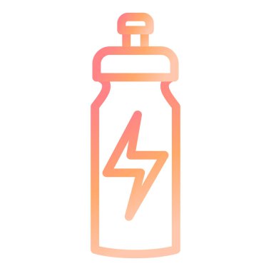 Enerji içeceği. Web simgesi basit illüstrasyon