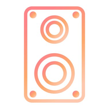 Konuşmacı. Web simgesi basit illüstrasyon 