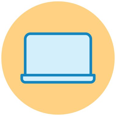 Bilgisayar. Web simgesi basit illüstrasyon