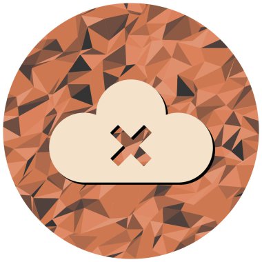 bulut simgesi, vektör illüstrasyonu