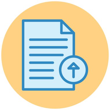 Belge. Web simgesi basit illüstrasyon