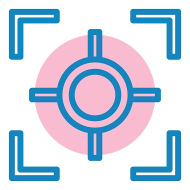 Hedef. Web simgesi basit illüstrasyon