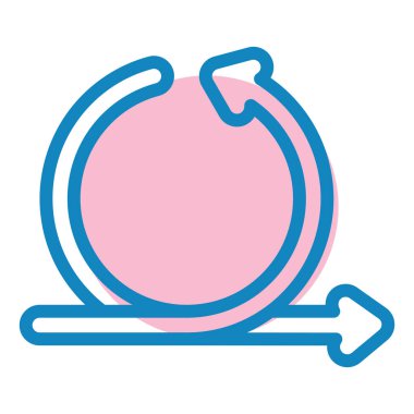 Yenile. Web simgesi basit illüstrasyon