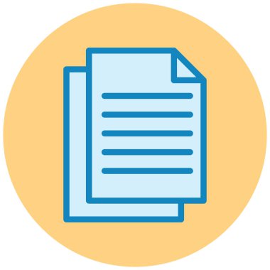 Belge. Web simgesi basit tasarım