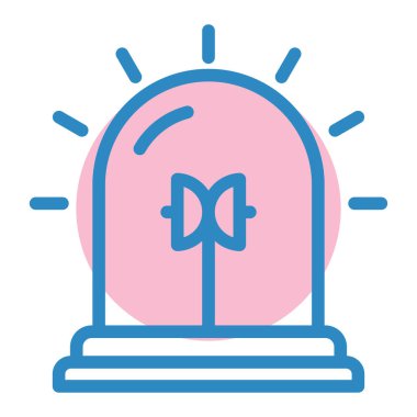 Bir robot simgesinin vektör illüstrasyonu