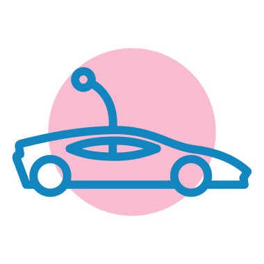 - Araba. Web simgesi basit illüstrasyon