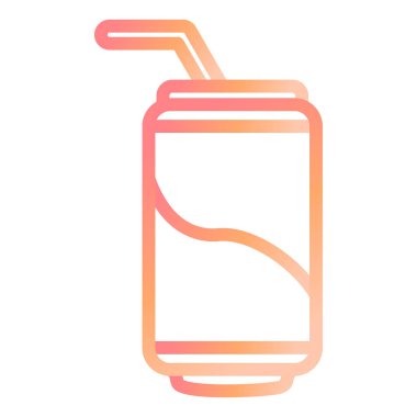 Gazoz. Web simgesi vektör illüstrasyonu